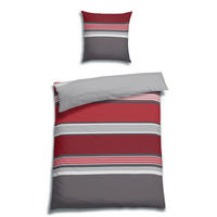 BETTWÄSCHE 2-teilig Satin 155/220 cm  - Rot, Basics, Textil (155/220cm) - Florella
