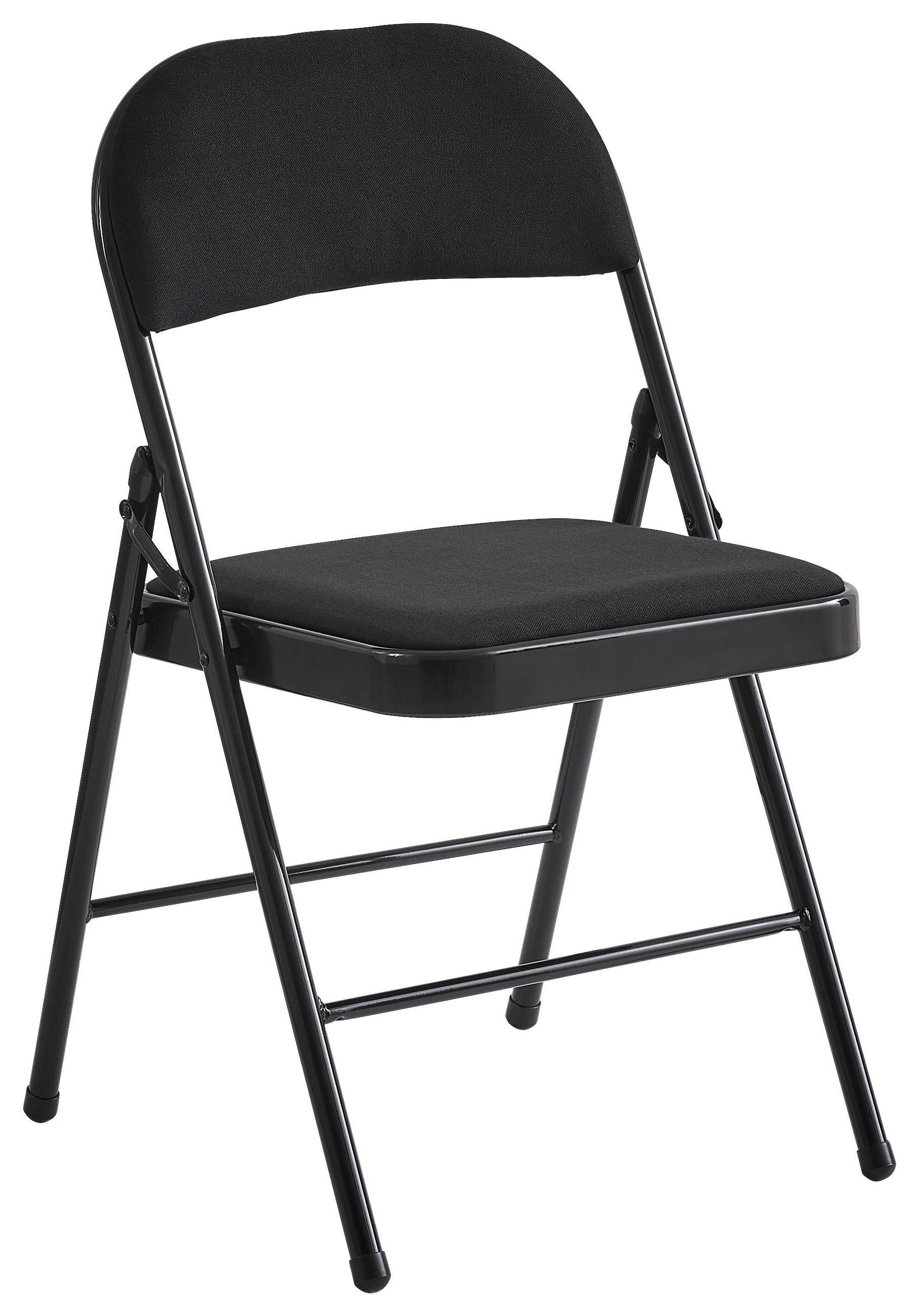 KLAPPSTUHL Webstoff Schwarz  - Schwarz, Basics, Textil/Metall (46,5/79/47cm) - Boxxx