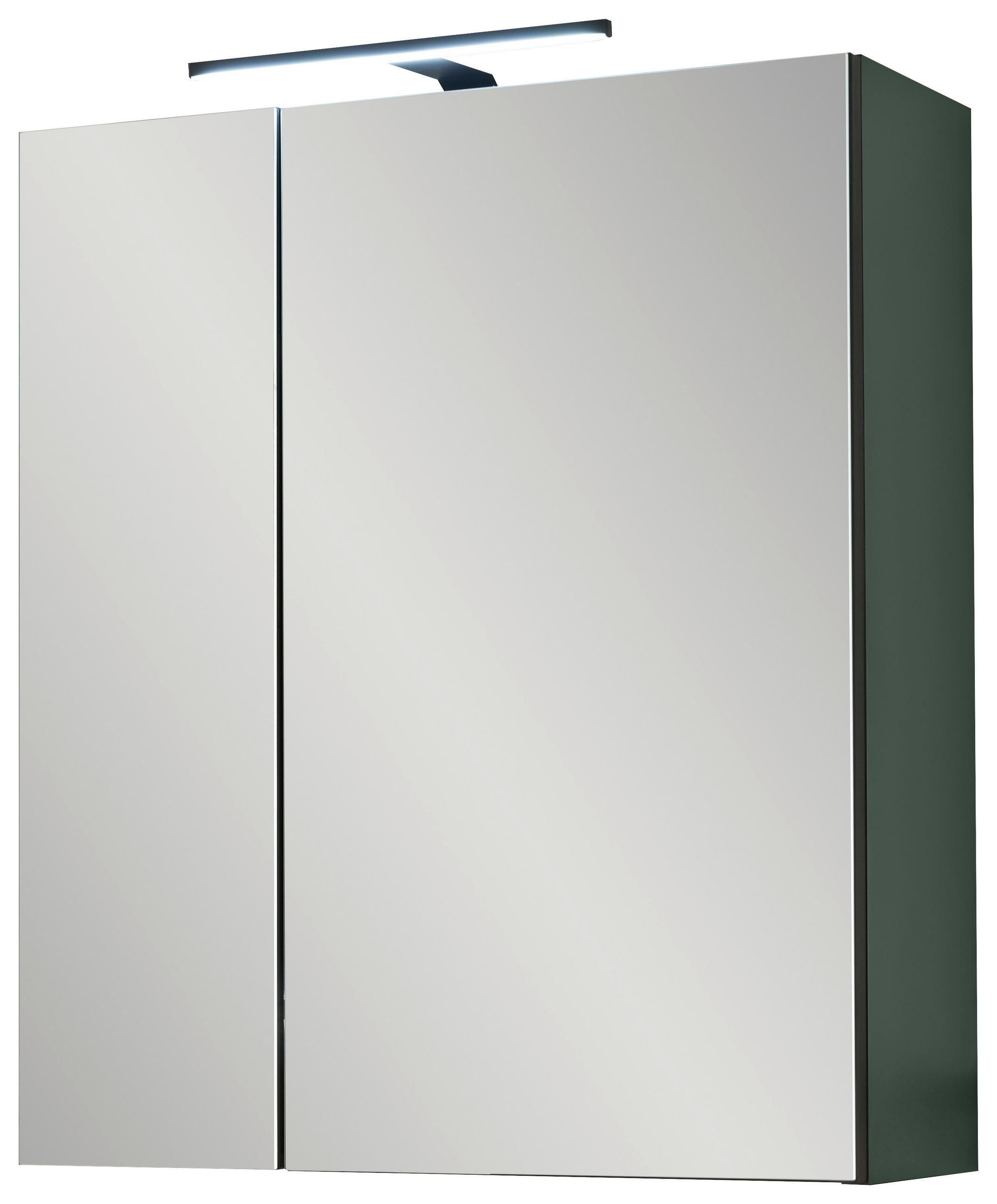 SPIEGELSCHRANK 60/70/23 cm  - Schwarz/Grün, Basics, Glas/Holzwerkstoff (60/70/23cm) - MID.YOU