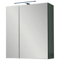 SPIEGELSCHRANK 60/70/23 cm  - Schwarz/Grün, Basics, Glas/Holzwerkstoff (60/70/23cm) - MID.YOU