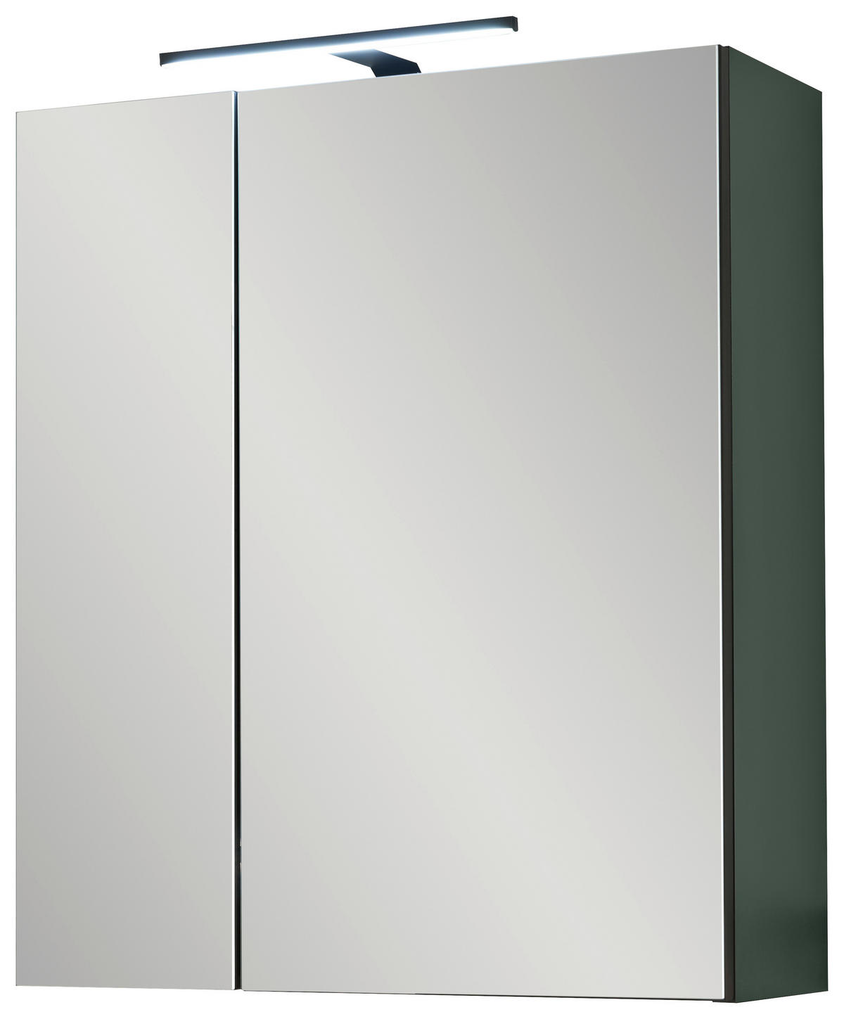 SPIEGELSCHRANK 60/70/23 cm  - Schwarz/Grün, Basics, Glas/Holzwerkstoff (60/70/23cm) - MID.YOU