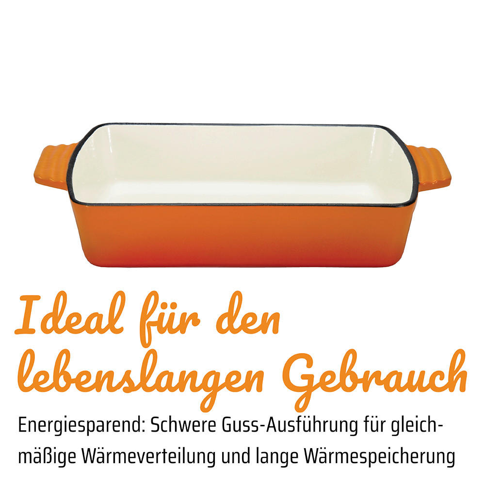AUFLAUFFORM 39/23/6,8 cm   - Orange, Basics, Metall (39/23/6,8cm) - GSW