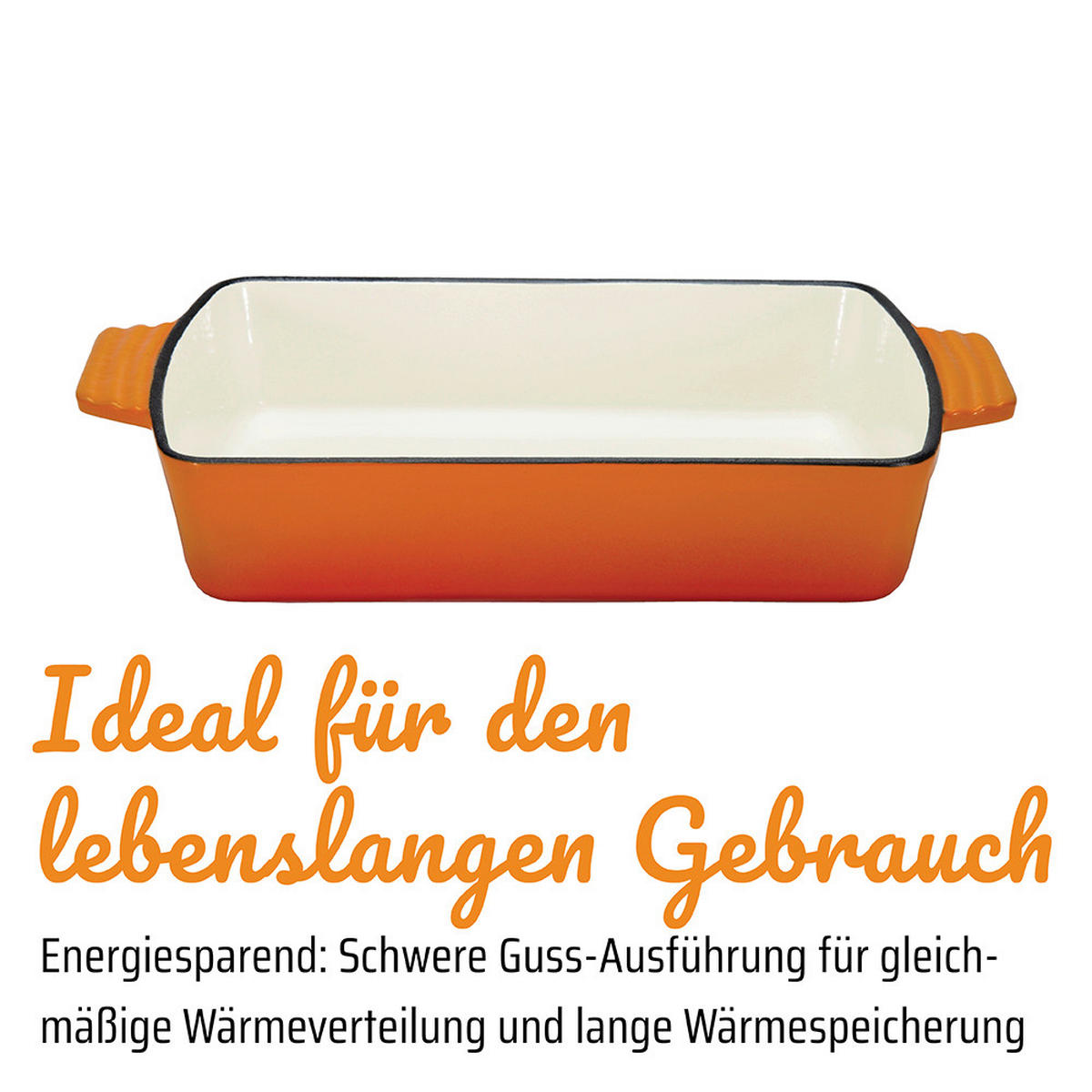 AUFLAUFFORM 39/23/6,8 cm   - Orange, Basics, Metall (39/23/6,8cm) - GSW
