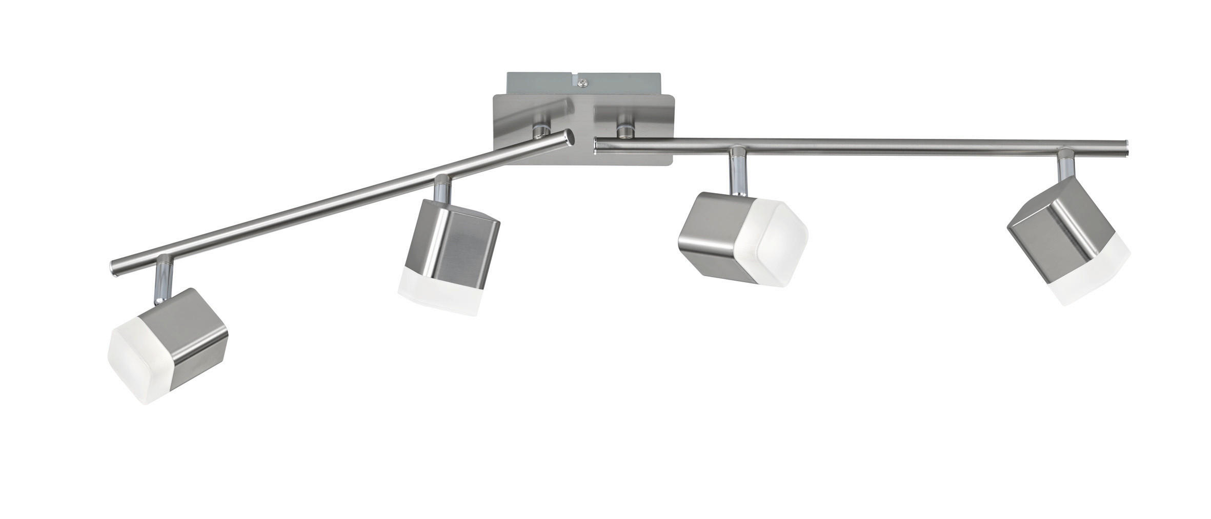 STROPNÉ LED SVIETIDLO,  - niklová, Basics, kov (78/14,5/9cm)