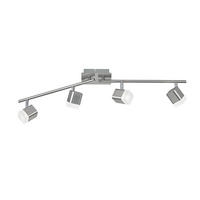 STROPNÉ LED SVIETIDLO,  - niklová, Basics, kov (78/14,5/9cm)