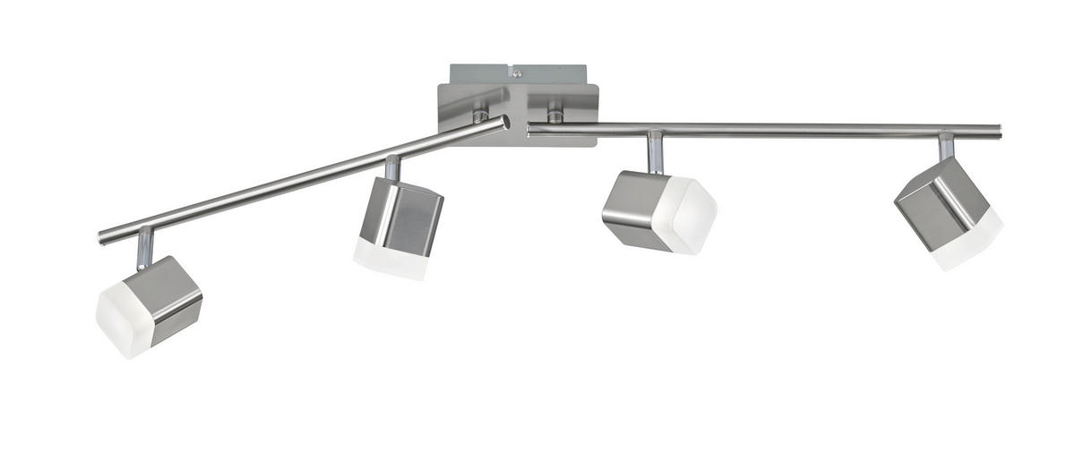 STROPNÉ LED SVIETIDLO,  - niklová, Basics, kov (78/14,5/9cm)