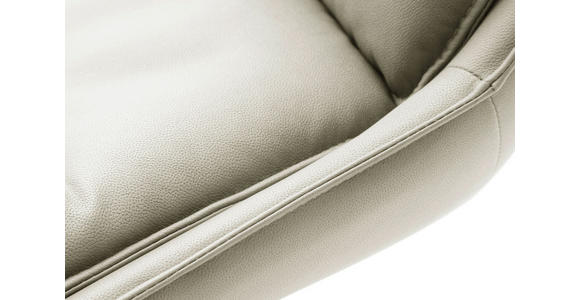 STUHL in Edelstahl beschichtet Metall, Textil - Edelstahlfarben/Cappuccino, Design, Textil/Metall (49/90/65cm) - Novel