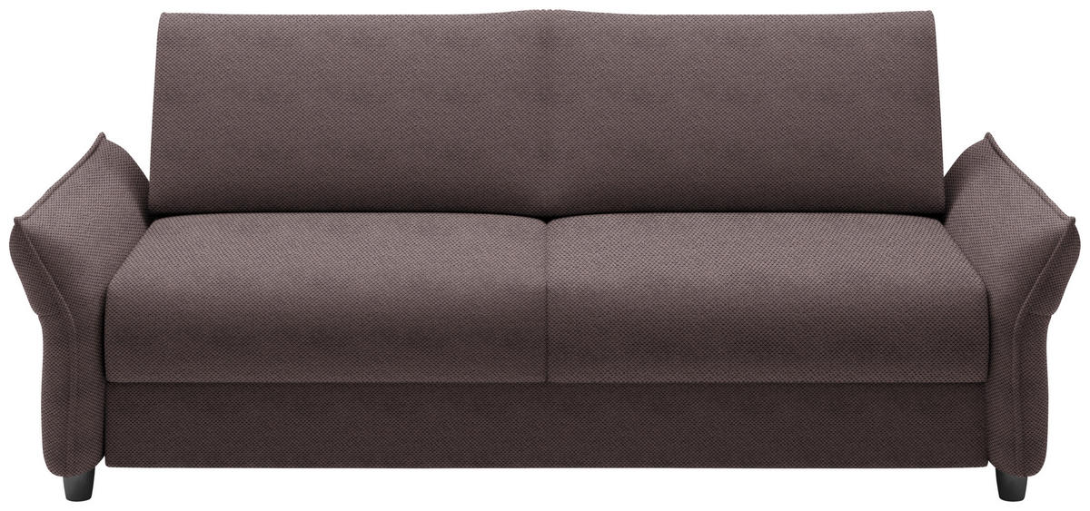 SCHLAFSOFA in Textil Taupe  - Taupe/Schwarz, Konventionell, Kunststoff/Textil (198/82/106cm) - Ti'me