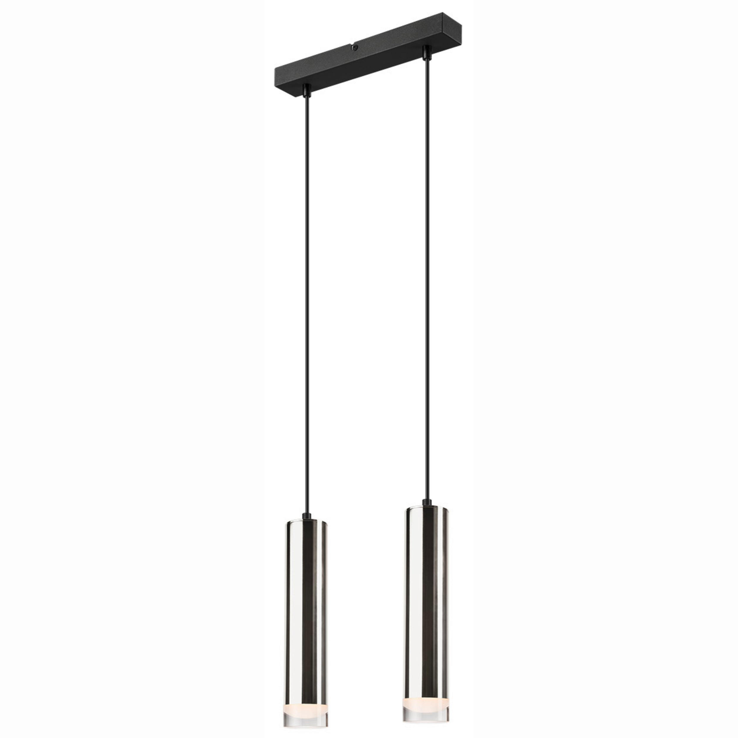 HÄNGELEUCHTE Diego 99/32/8 cm   - Chromfarben, Design, Metall (99/32/8cm)