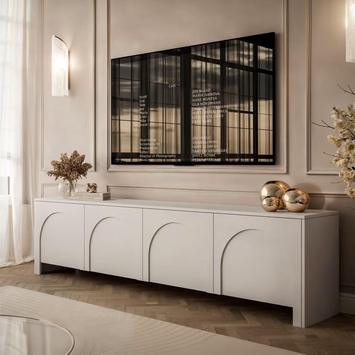 LOWBOARD Arco 203,5/51/35 cm  Typenauswahl, Beimöbel erhältlich, stehend, in verschiedenen Größen erhältlich  - Kaschmir, Design, Holzwerkstoff (203,5/51/35cm) - Boxxx