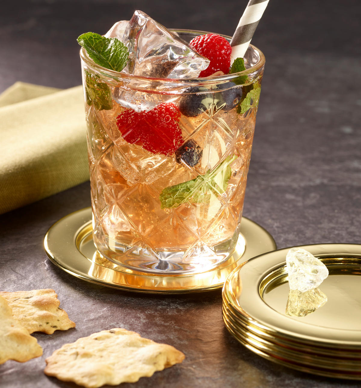 UNTERSETZER Metall Goldfarben 10,9 cm  - Goldfarben, Design, Metall (10,9cm) - Echtwerk