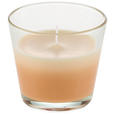 KERZE IM GLAS - Champagner/Beige, Basics, Glas/Naturmaterialien (9/8,2cm) - Ambia Home