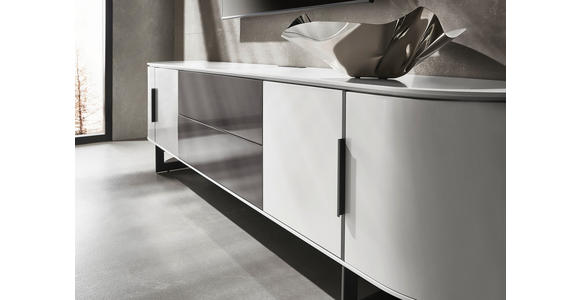 LOWBOARD 240/65/45 cm - Anthrazit/Beige, Design, Holzwerkstoff/Metall (240/65/45cm) - Ambiente