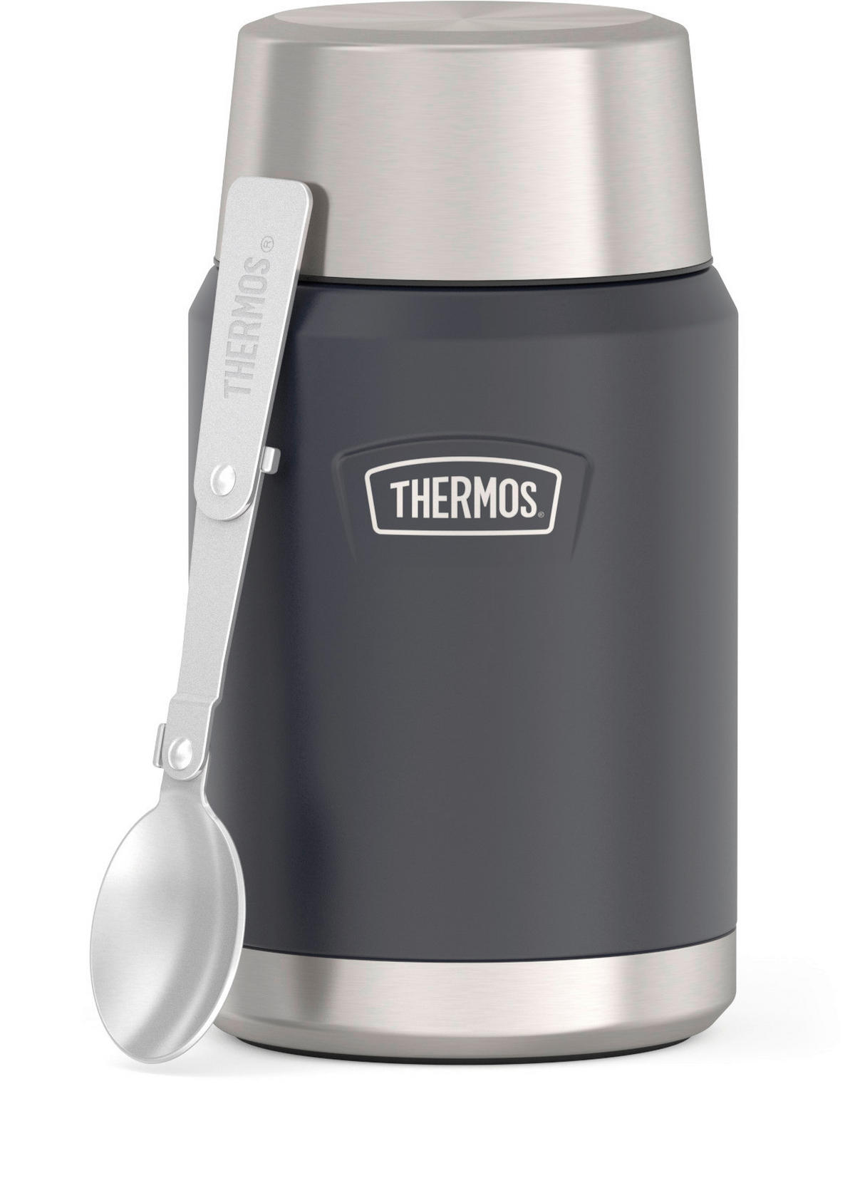 ISOLIERSPEISEGEFÄSS ICON 0,71 L  - Dunkelgrau, Basics, Metall (0,71l) - Thermos