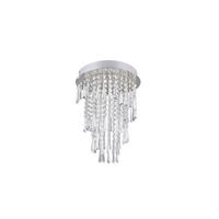 LED-DECKENLEUCHTE  30.0/40.0 cm    - couleur chromée/transparent, Konventionell, métal/matière synthétique (30.0/40.0cm)