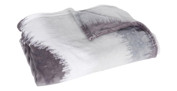 Kuscheldecke Inka - Silberfarben, MODERN, Textil (140/190cm) - Luca Bessoni
