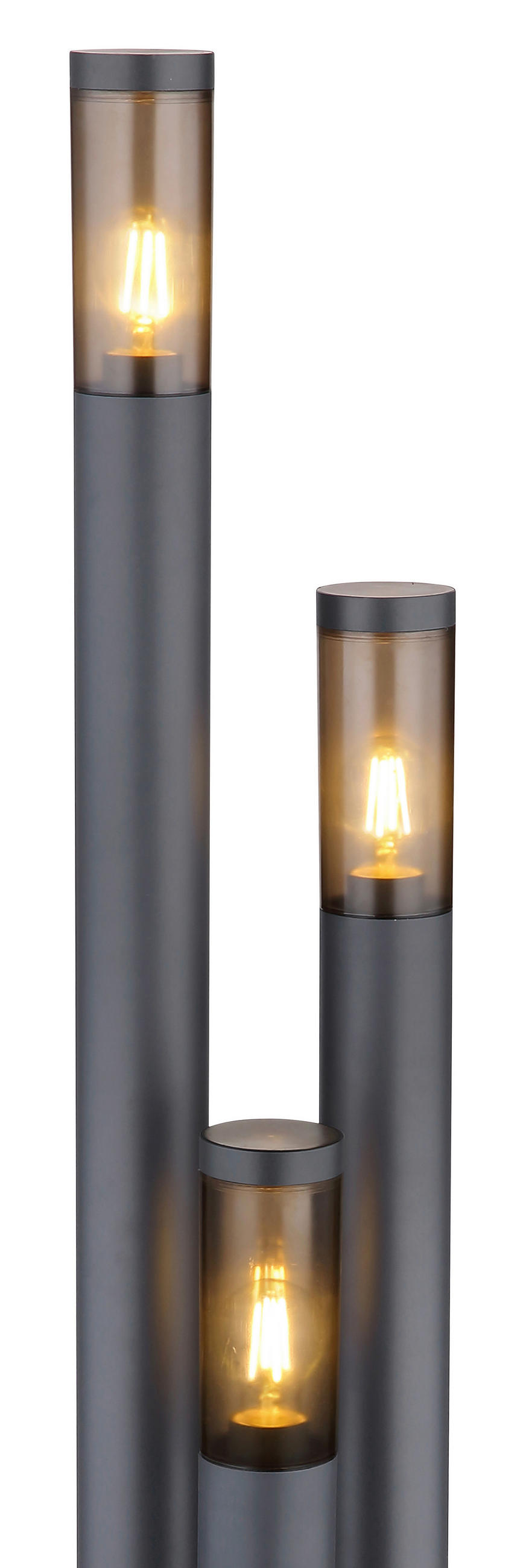 CESTNA SVETILKA  Boston      28/170 cm       - siva/antracit, Design, kovina/umetna masa (28/170cm) - Globo