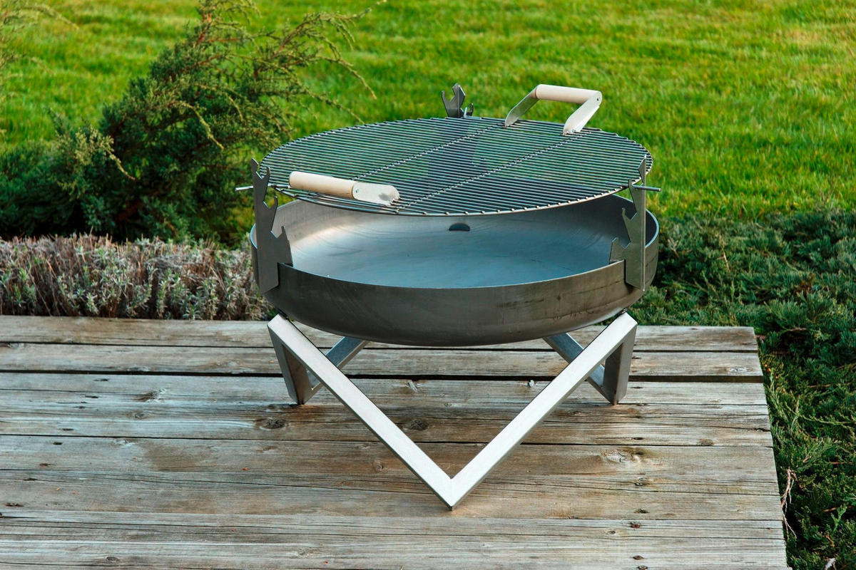 GRILLGALLER SVENSKAV 450 ROST 2051 45 cm   - stålfärgad/rostfärgad, Basics, metall (45cm)