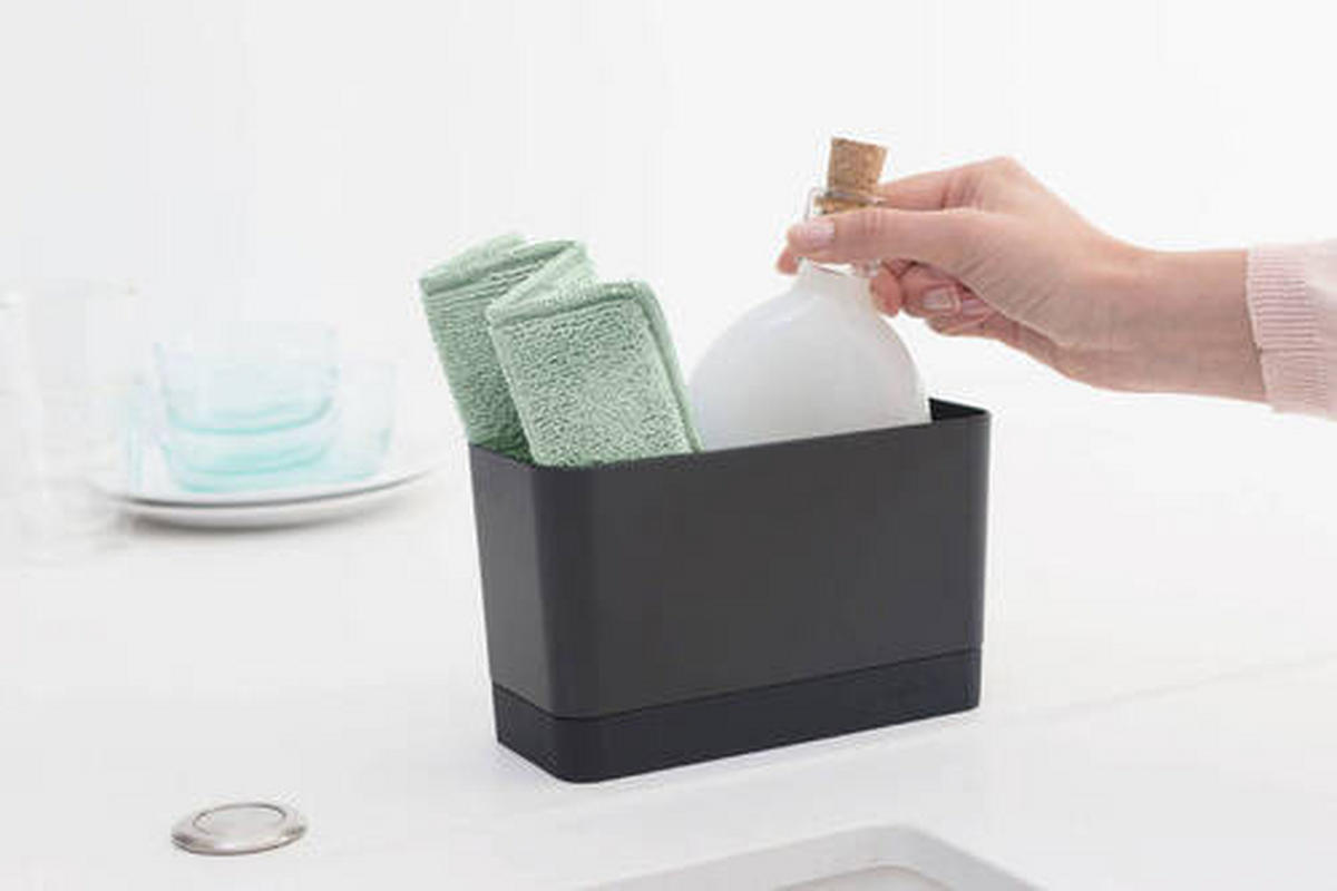 KRPA IZ MIKROVLAKEN - siva/zelena, Design, tekstil (23,5/0,7/17,5cm) - Brabantia