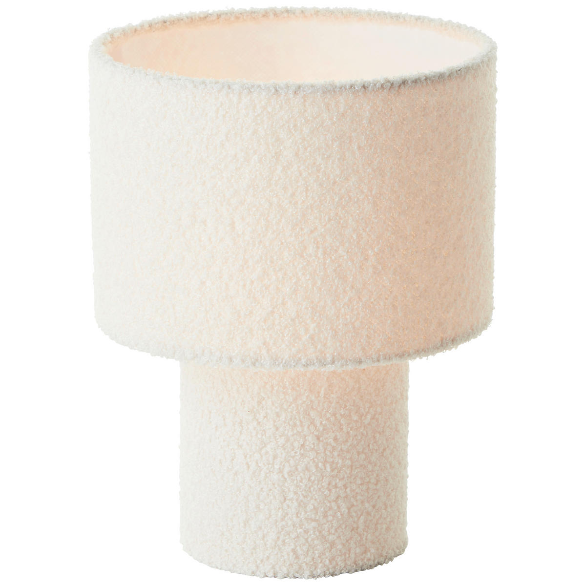 TISCHLEUCHTE 23/30 cm   - Beige, Basics, Textil/Metall (23/30cm)