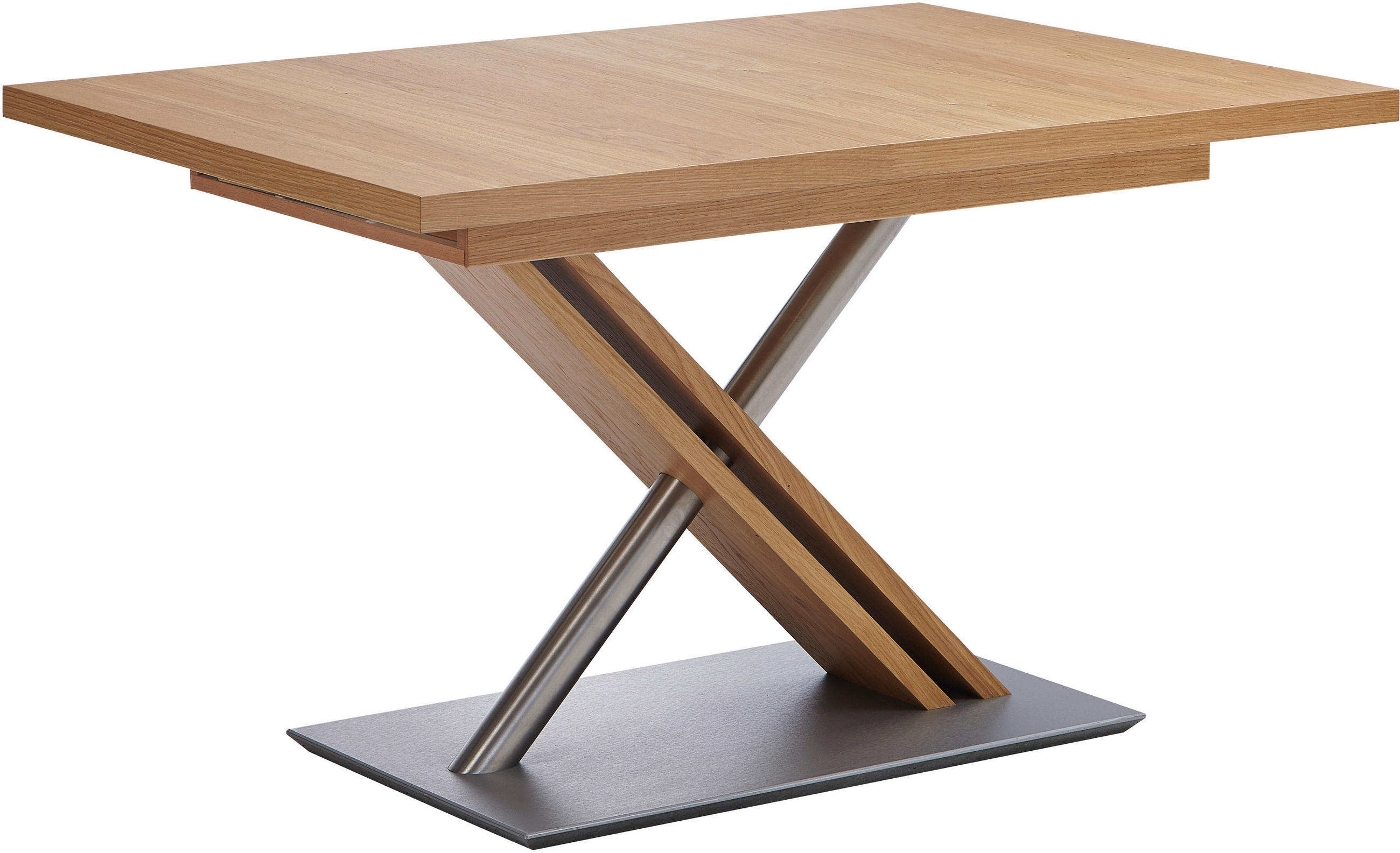 ESSTISCH in Holz, Metall, Holzwerkstoff 130-178/90/75 cm  - Eichefarben, KONVENTIONELL, Holz/Holzwerkstoff (130-178/90/75cm) - Moderano