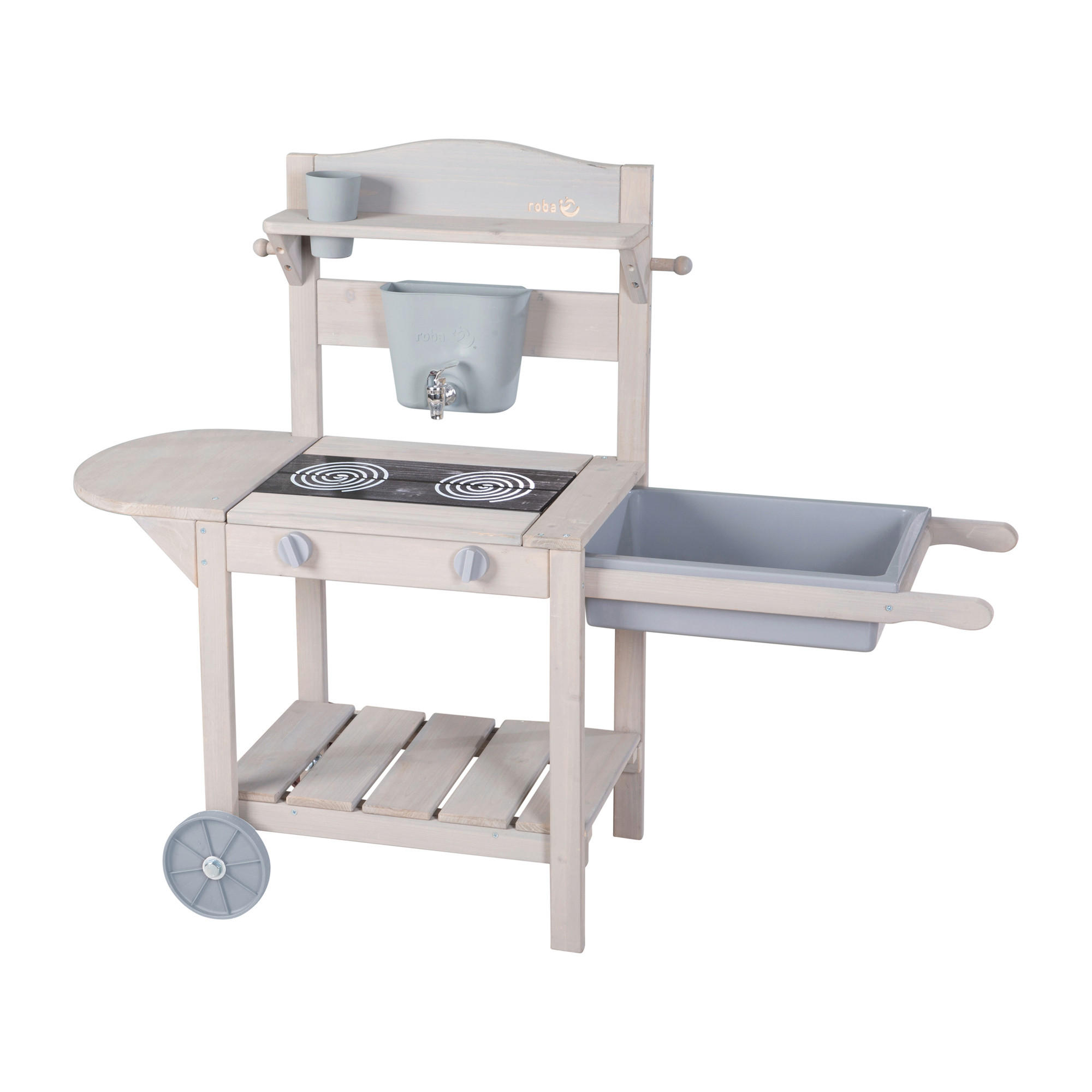 MATSCHKÜCHE - Grau, Basics, Holz/Kunststoff (114/89/37cm) - Roba