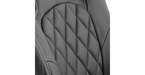 GAMINGSTUHL Schwarz Kunststoff, Textil - Schwarz/Weiß, Basics, Kunststoff/Textil (63/113-122/70cm) - Xora