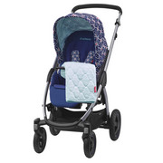 Stella Kinderwagen Blau, Weiß - Blau/Silberfarben, MODERN, Kunststoff/Textil (55/107,5/93,5cm) - Maxi-Cosi