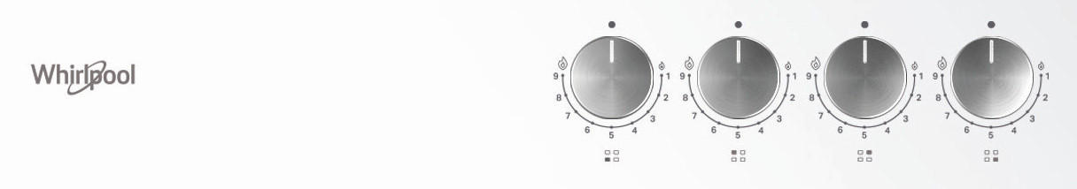 PLINSKA PLOČA GOFL 629/WH - bijela, Design, staklo/metal (59/4,9/51cm) - Whirlpool
