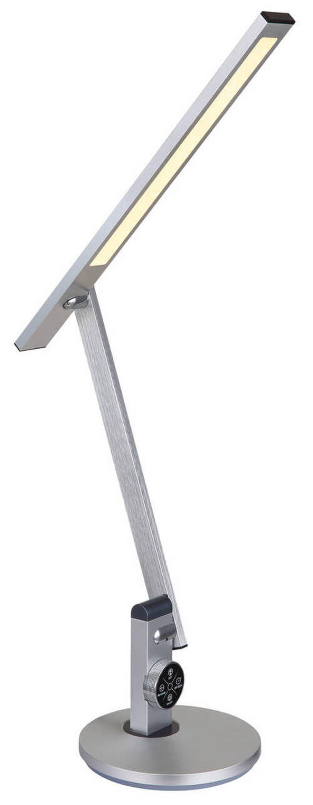LED-SVETILKA ZA PISALNO MIZO     63,5/19/49,9 cm          - srebrne barve/črna, Design, kovina/umetna masa (63,5/19/49,9cm) - Globo