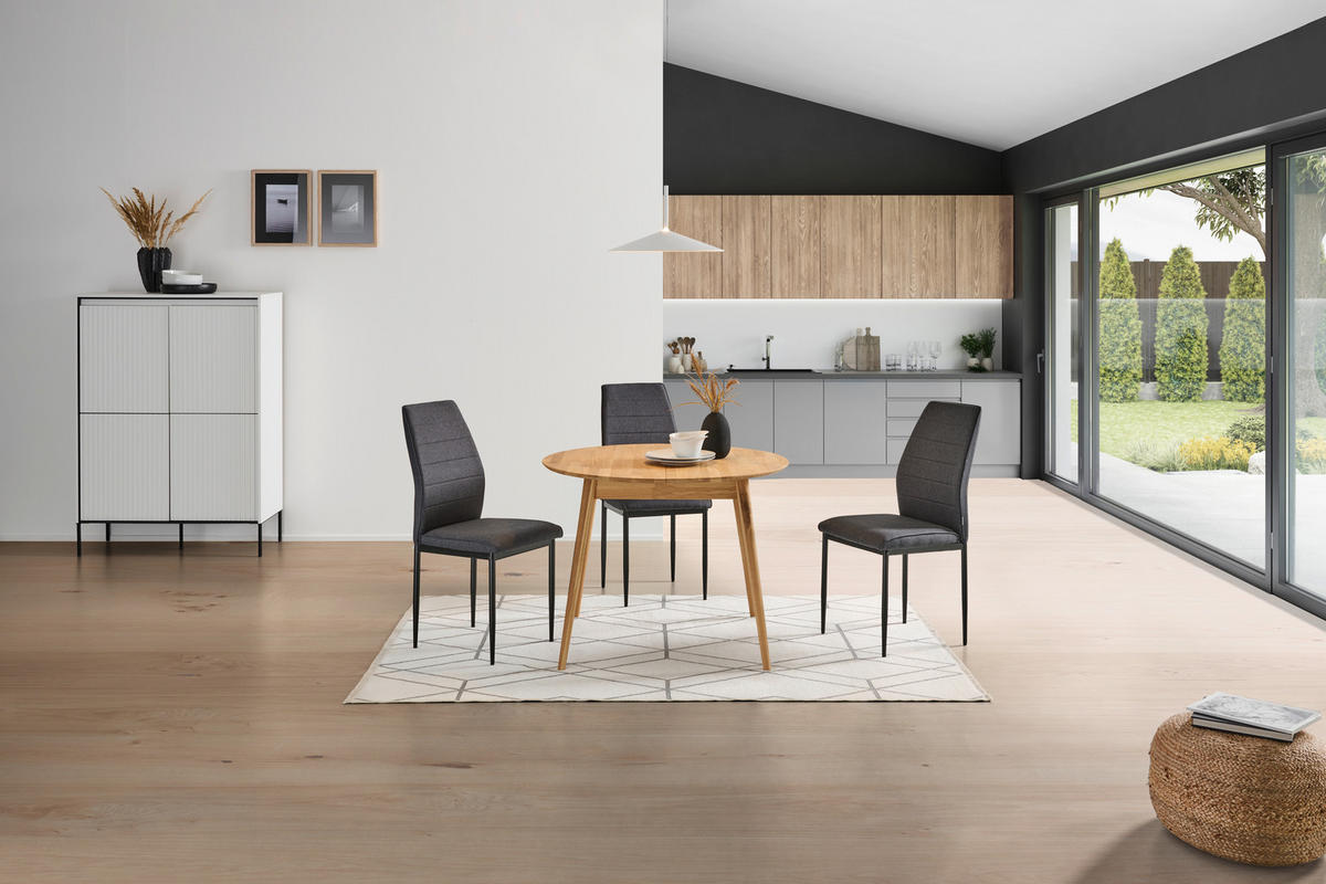 ESSTISCH in Holz 100/100/75 cm  - Wildeiche, Natur, Holz (100/100/75cm) - Livetastic