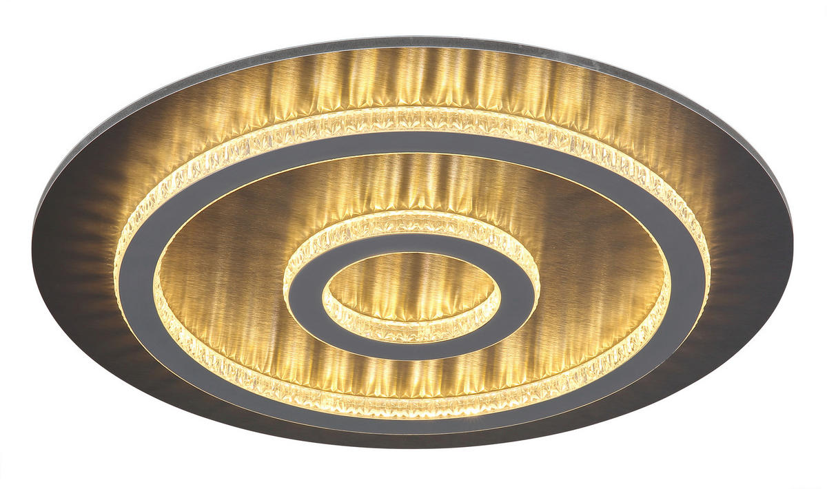 STROPNÍ LED SVÍTIDLO, 45/5,5 cm  - černá/čiré, Design, kov/plast (45/5,5cm) - Globo