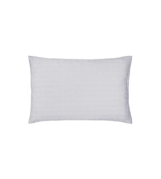 KOPFKISSENBEZUG Karo 65/100 cm  - Weiss, Basics, Textil (65/100cm)