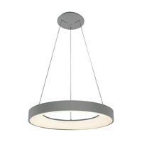 ZÁVESNÉ LED SVIETIDLO,  48/48/120 cm - sivá, Basics, kov (48/48/120cm)