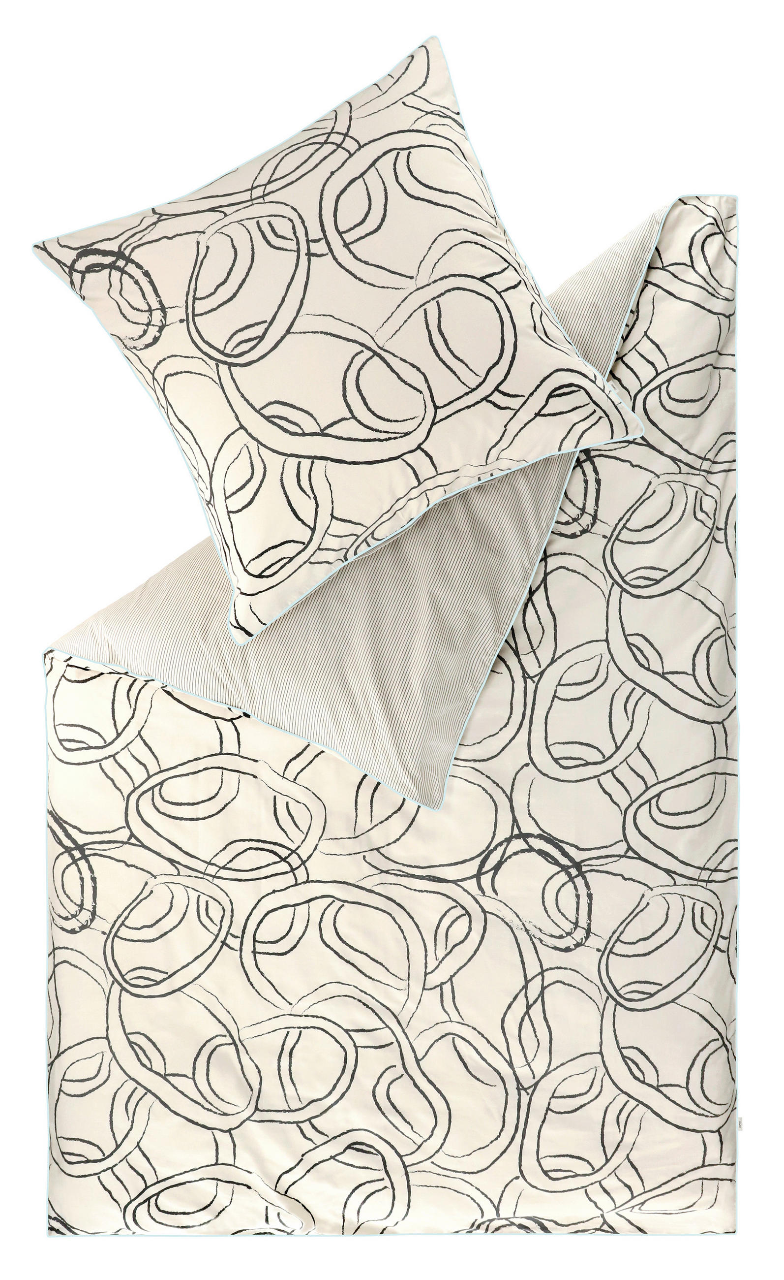 WENDEBETTWÄSCHE E-Gabin beige Renforcé 155/220 cm  - Beige/Creme, Design, Textil (155/220cm) - Esprit