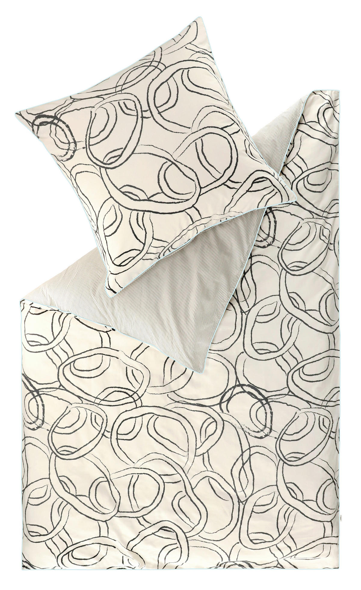 WENDEBETTWÄSCHE E-Gabin beige Renforcé 135/200 cm  - Beige/Creme, Design, Textil (135/200cm) - Esprit