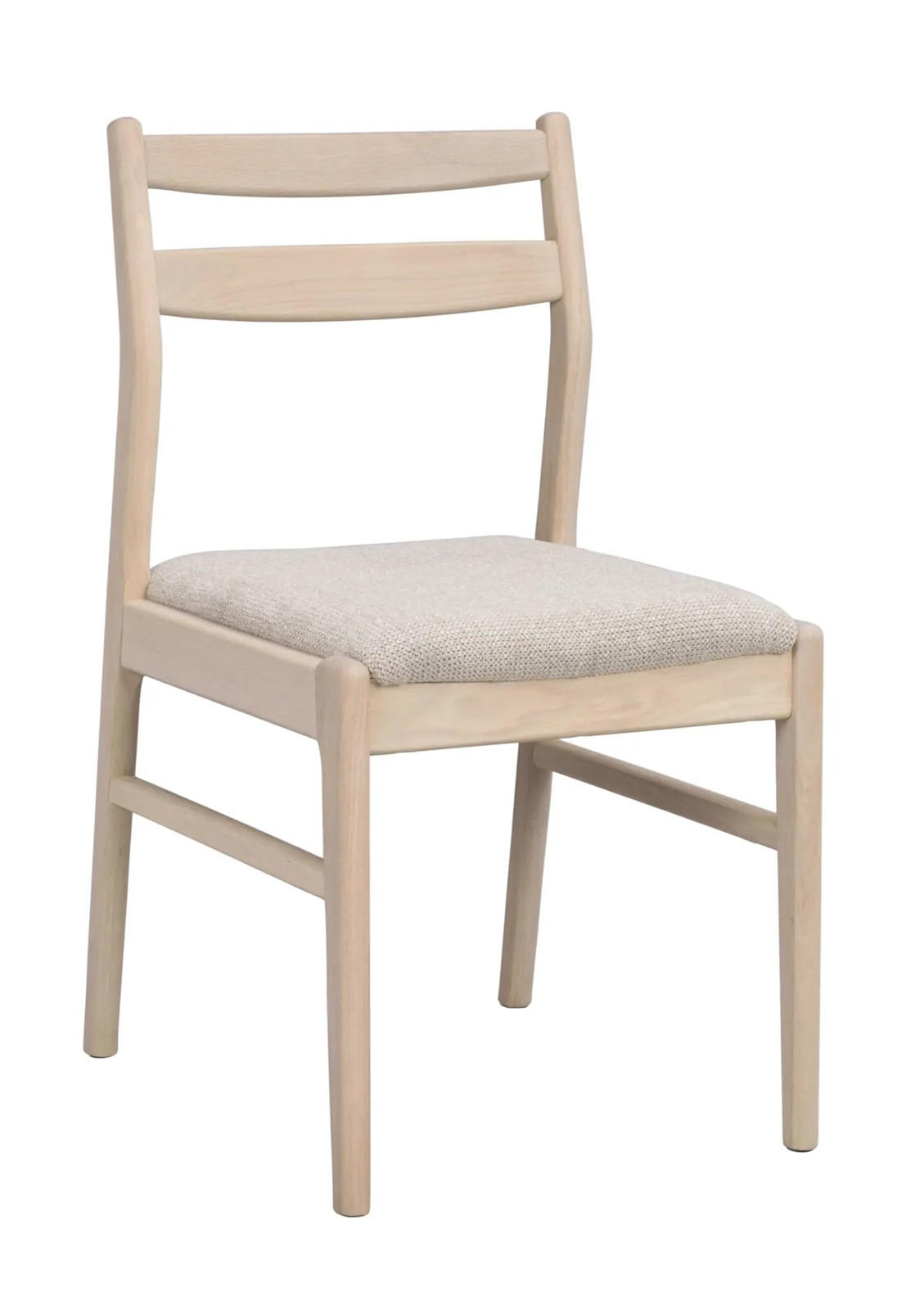 STOL   flatväv  - beige/ek Bianco, Klassisk, trä/textil (46/86/54cm) - Rowico