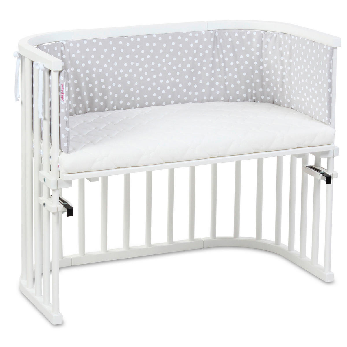 Nestchen Pique Babybay Original    - Weiß/Grau, Basics, Textil (149/24/2cm) - Babybay