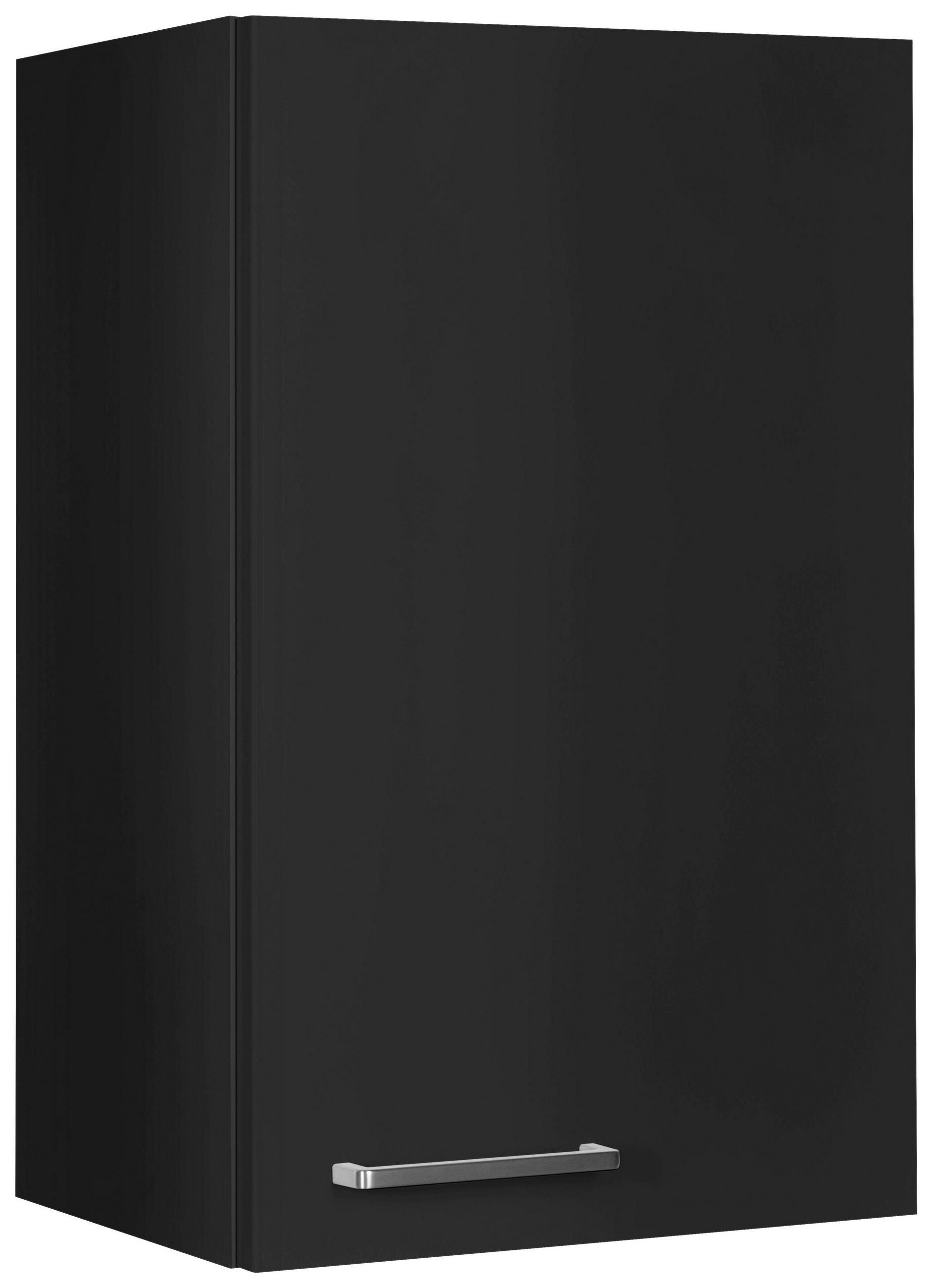 KÜCHENOBERSCHRANK 45/72/35 cm  in Schwarz  - Edelstahlfarben/Schwarz, MODERN, Holzwerkstoff (45/72/35cm) - Nobilia