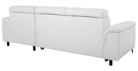 ECKSOFA in Flachgewebe Naturfarben  - Chromfarben/Naturfarben, KONVENTIONELL, Textil/Metall (268/175cm) - Carryhome