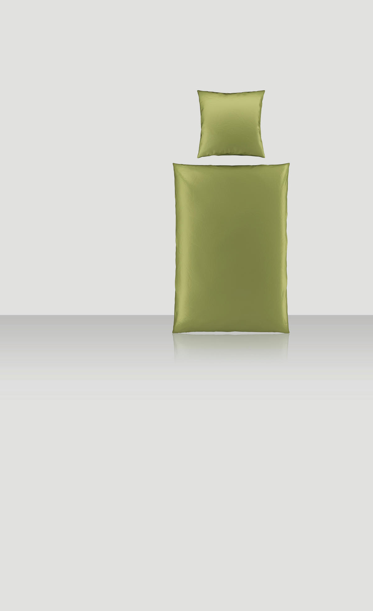 BETTWÄSCHE 135/200 cm Satin  - Dunkelgrün, MODERN, Textil (135/200cm) - Novel