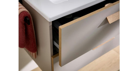 WASCHTISCHKOMBI 78 cm  - Kaschmir/Eichefarben, MODERN, Holz/Holzwerkstoff (78cm) - Dieter Knoll