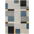WEBTEPPICH 80/150 cm Palazzo Bloc Blau, Gelb, Grau  - Blau/Gelb, Design, Textil (80/150cm) - Novel