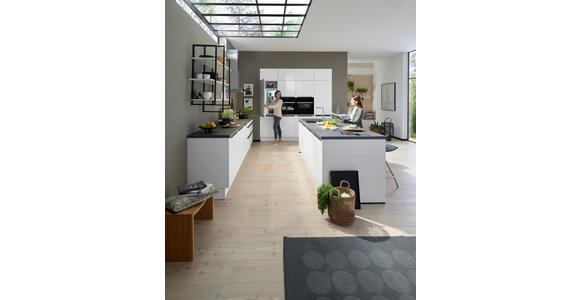 EINBAUKÜCHE   - Weiß, Design, Holzwerkstoff - Novel