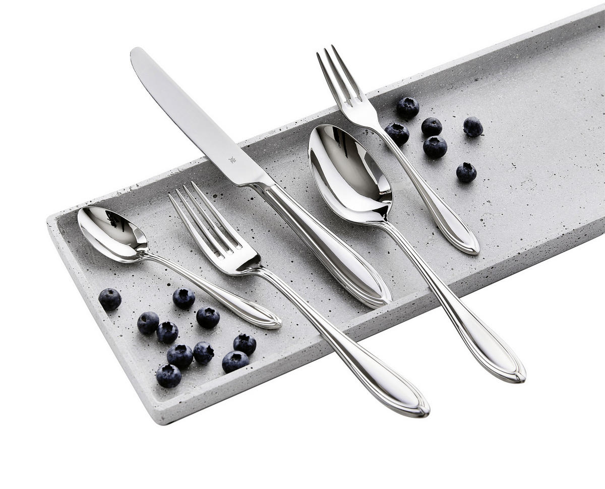BESTECKSET Verona  30-teilig  - Edelstahlfarben, Design, Metall - WMF