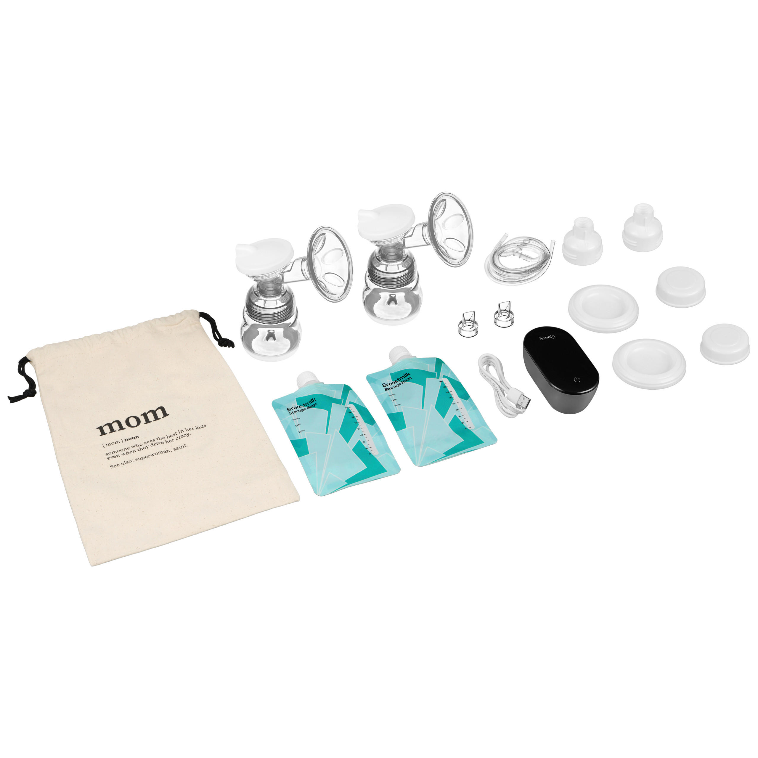 MILCHPUMPE - Schwarz/Weiß, Basics, Kunststoff (6/11/4cm) - Lionelo