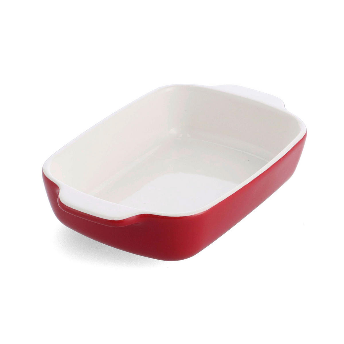 AUFLAUFFORM Keramik, Naturmaterialien Steingut  - Rot/Weiß, Basics, Naturmaterialien/Keramik (15cm) - Kitchenaid