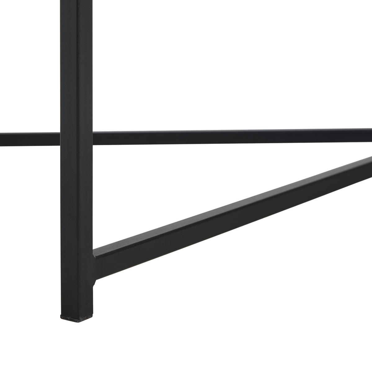 KONFERENČNÍ STOLEK, černá, bílá, kov, keramika, 120/43/60 cm - bílá/černá, Design, kov/keramika (120/43/60cm) - Livetastic