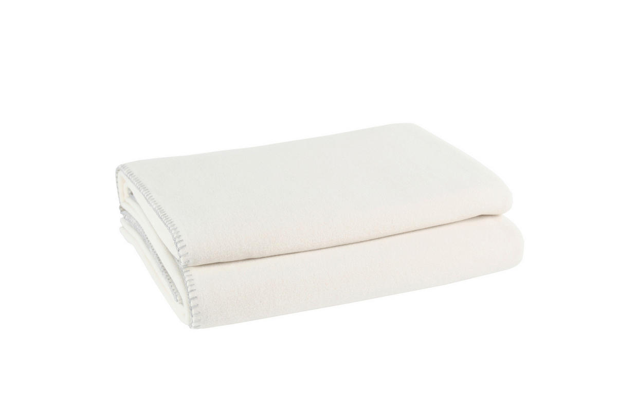 ODEJA IZ FLISA 220/240 cm bela  - bela, Konvencionalno, tekstil (220/240cm) - Zoeppritz