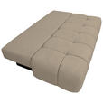 BOXSPRINGSOFA in Chenille Beige  - Beige/Schwarz, MODERN, Kunststoff/Textil (210/72/105cm) - Cantus